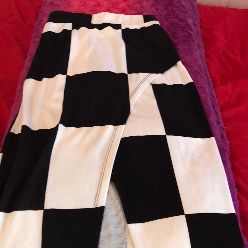 The checkerboard skirt